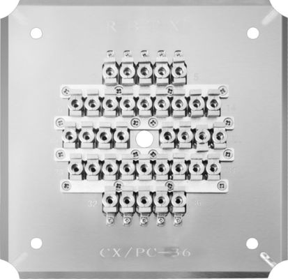 Rongbang RBTX-CXPX36 Polishing Holder for 36 Ports CX/APC Fiber Optic Patch Cord Connectors Tip Grinding