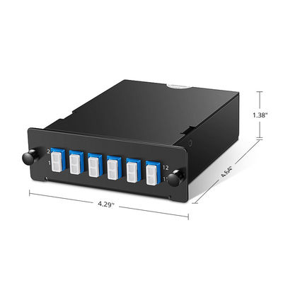 1MT6LC2SMFAF 1 MTP To 6 LC Single Mode Fiber Patch Panel 6 Port Fiber Termination Box