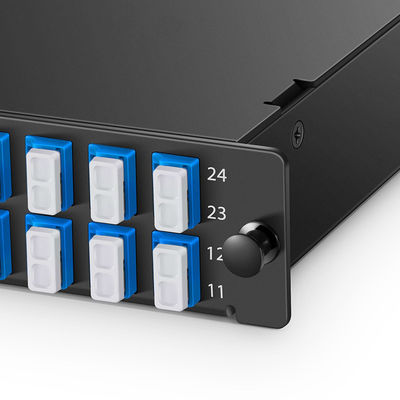 1MT12LC2SMFA 1 MTP To 12 LC  24 Fibers OS2 Single Mode 6 Strand Fiber Patch Panel 6 Port