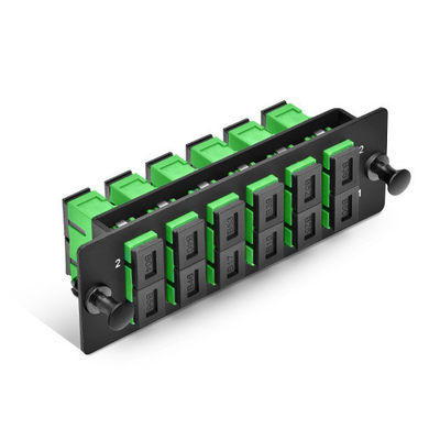 P6SCA2XSMF 6 Sc Apc Patch Panel Duplex Adapter Panel 12 Fibers OS2 Single Mode