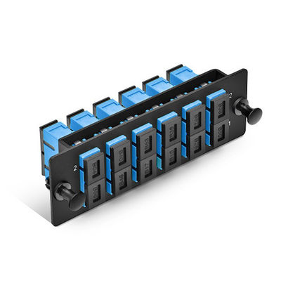 P6SCU2XSMF 6 SC/PC Duplex Adapter Panel 12 Fibers OS2 Single Mode Enclosures & Cabinet