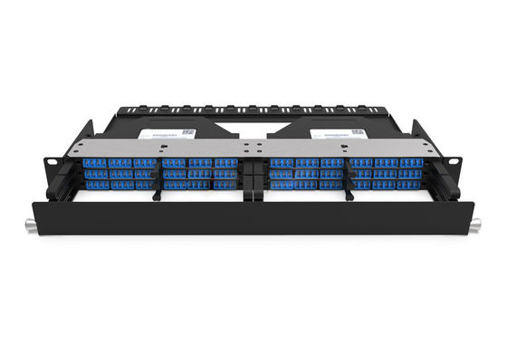 Rongbang RBTX-PP01 1U High Density Frame Modular Panel 6 MPO/MTP to 144 LC Ports for Data Center Enterprise Network