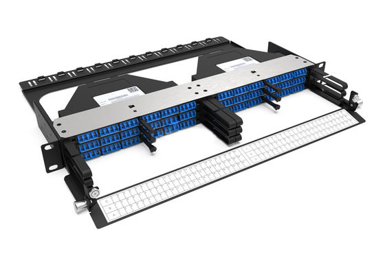 Rongbang RBTX-PP01 1U High Density Frame Modular Panel 6 MPO/MTP to 144 LC Ports for Data Center Enterprise Network