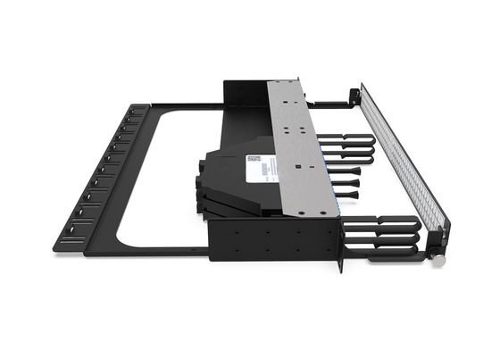 Rongbang RBTX-PP03 1U High Density Hybrid Fiber & Copper Modular Panel 3 MPO/MTP to 72 LC Ports  12 Jack for Data Center