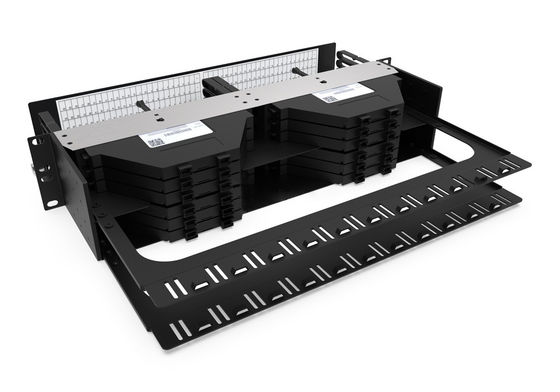 Rongbang RBTX-PP21 2U High Density Frame Modular Panel 12 MPO/MTP to 288 LC Ports for Data Center Enterprise Network