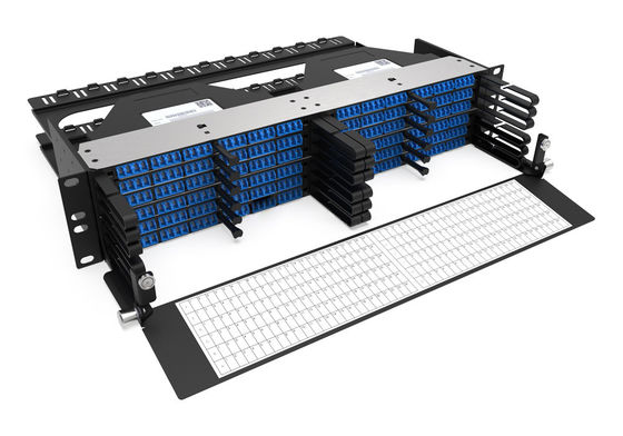 Rongbang RBTX-PP21 2U High Density Frame Modular Panel 12 MPO/MTP to 288 LC Ports for Data Center Enterprise Network