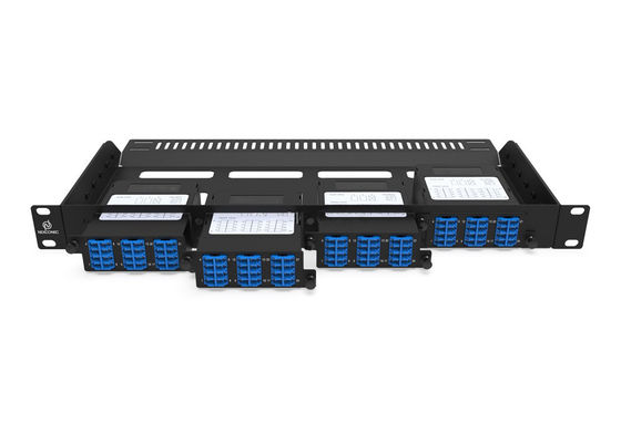 Rongbang RBTX-MP4PP01 1U 19" 4 Slots HD Frame Modular Fixed Frame 96 LC Interface for Data Center Enterprise Network