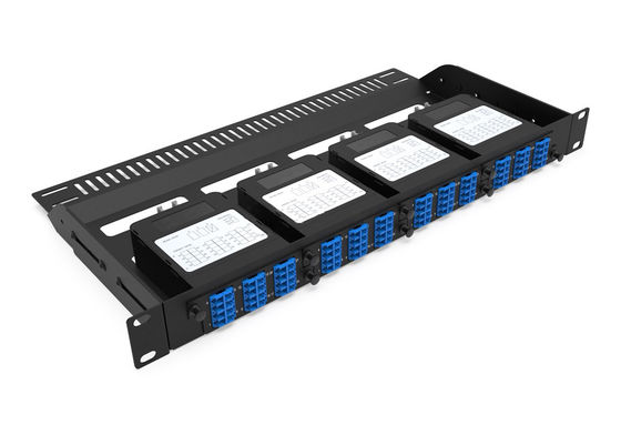 Rongbang RBTX-MP4PP01 1U 19" 4 Slots HD Frame Modular Fixed Frame 96 LC Interface for Data Center Enterprise Network