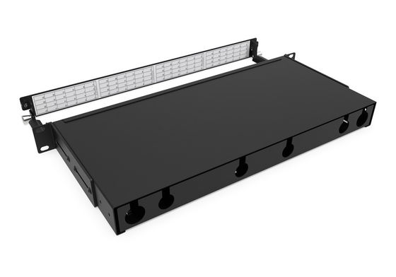 Rongbang RBTX-MP4PP03 1U 19" 4 Slots HD Modular Sliding Panel 48 SC 96 LC Interface for Data Center Enterprise Network
