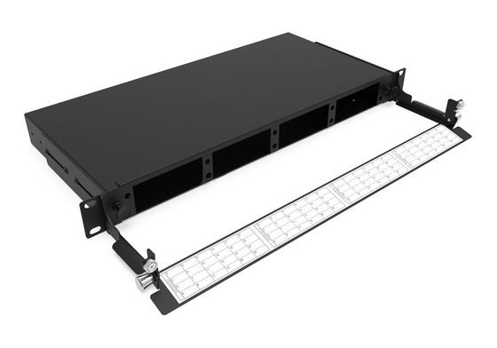 Rongbang RBTX-MP4PP03 1U 19" 4 Slots HD Modular Sliding Panel 48 SC 96 LC Interface for Data Center Enterprise Network