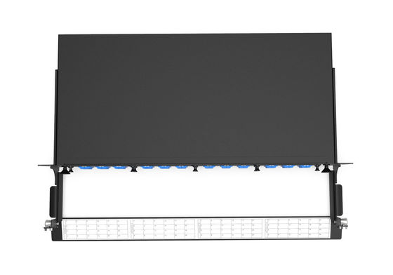 Rongbang RBTX-MP4PP03 1U 19" 4 Slots HD Modular Sliding Panel 48 SC 96 LC Interface for Data Center Enterprise Network
