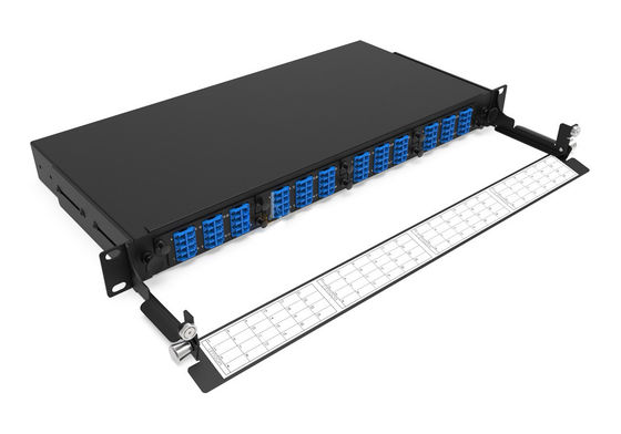 Rongbang RBTX-MP4PP03 1U 19" 4 Slots HD Modular Sliding Panel 48 SC 96 LC Interface for Data Center Enterprise Network