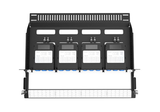 Rongbang RBTX-MP4PP04 1U 19" 4 Slots HD Modular Fixed Frame 96 LC Interface for Data Center Enterprise Network