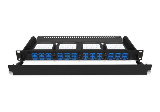 Rongbang RBTX-MP4PP04 1U 19" 4 Slots HD Modular Fixed Frame 96 LC Interface for Data Center Enterprise Network