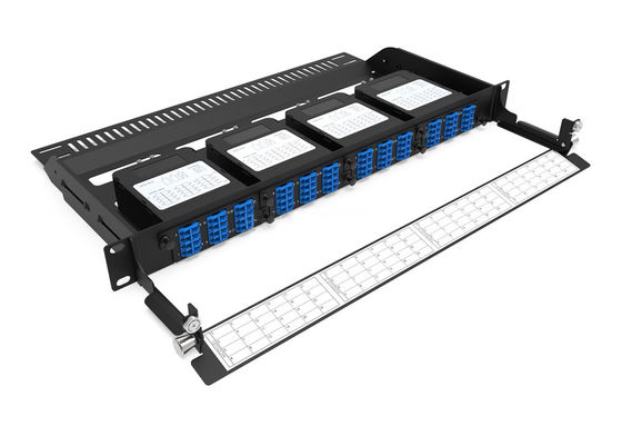 Rongbang RBTX-MP4PP04 1U 19" 4 Slots HD Modular Fixed Frame 96 LC Interface for Data Center Enterprise Network