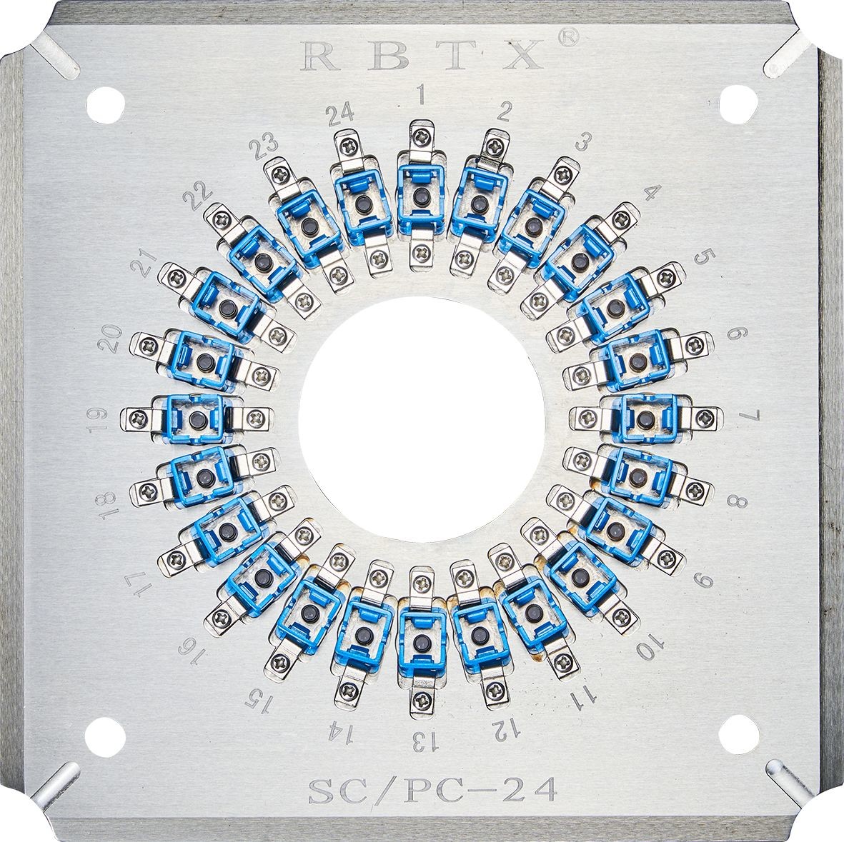 SCPC24 Polishing Holder 24 Ports SC/PC Fiber Optic Patch Cord ...