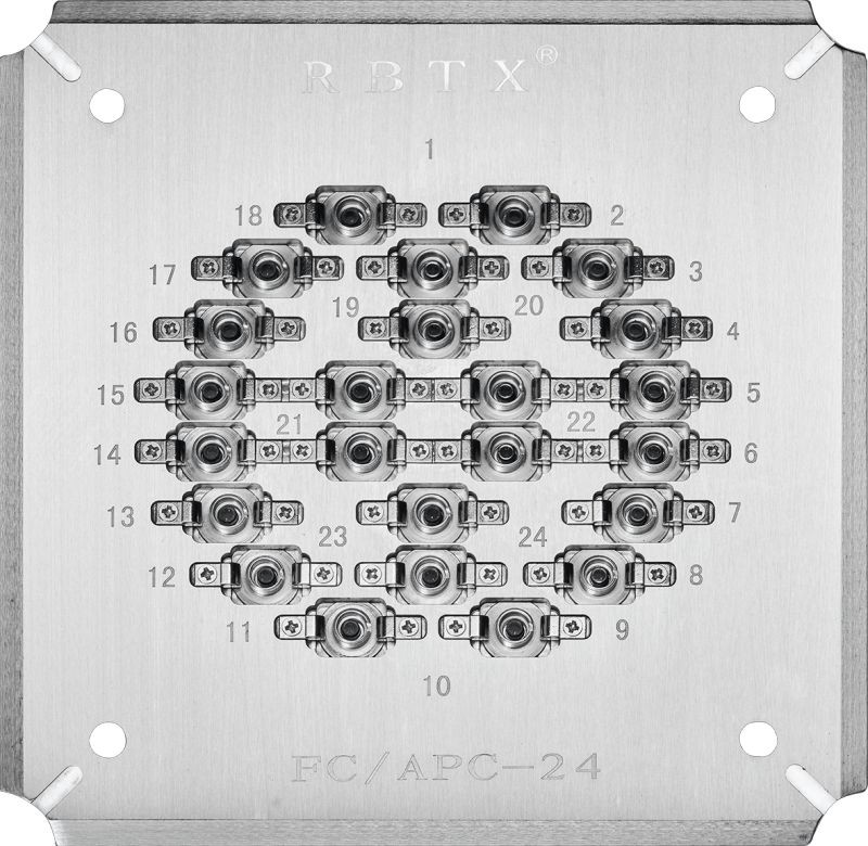 FCAPC24 Optical Fiber Polishing Holder 24 Ports FC/APC Fiber Optic ...