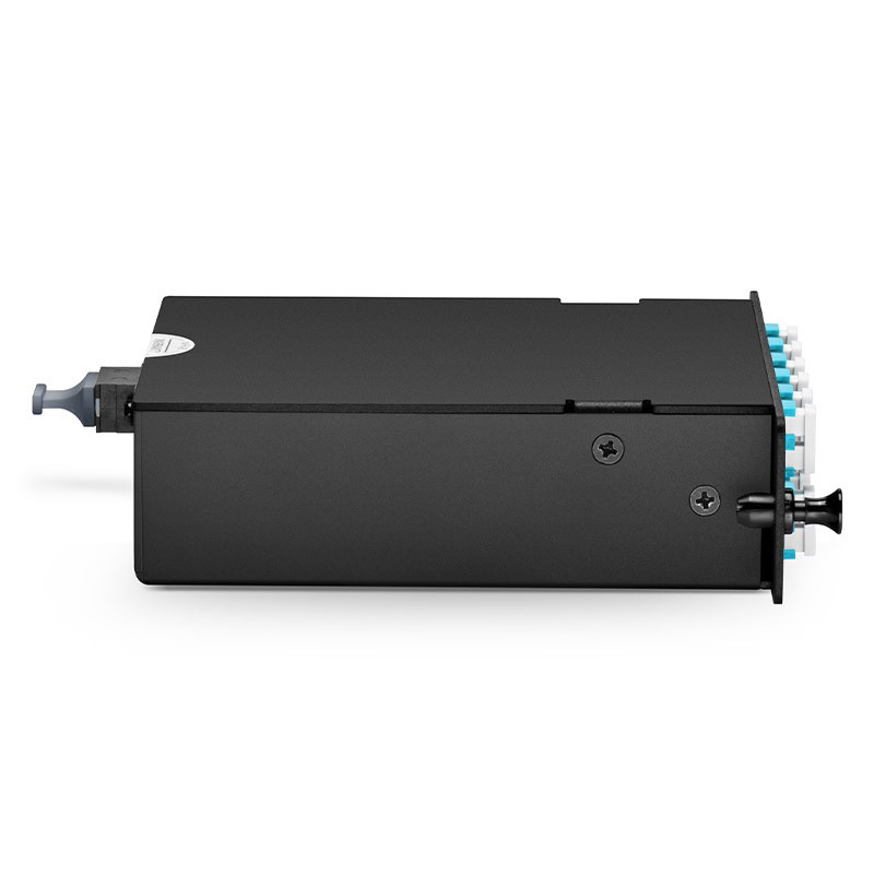 Multimode Fiber Patch Panel 1MT12LC2OM4AF 1 MTP To 12 LC 24 Fibers OM4 ...