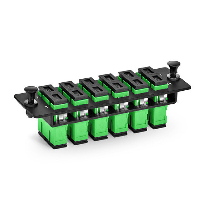 P6SCA2XSMF 6 Sc Apc Patch Panel Duplex Adapter Panel 12 Fibers OS2 ...