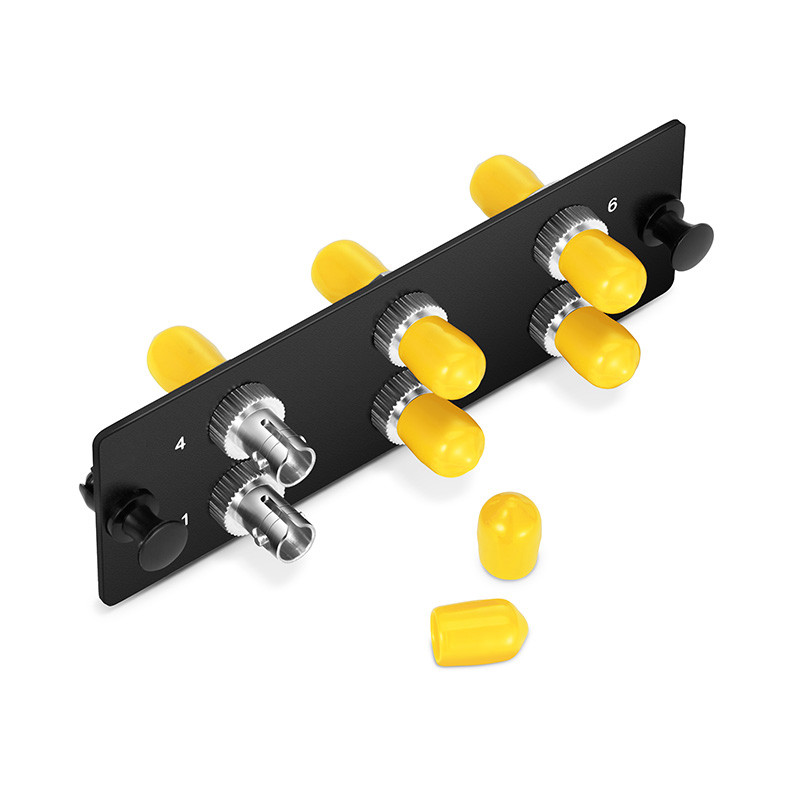 OM4 Om3 Fiber Patch Panel P6STSXMMF 6 ST/PC Simplex Plated Adapter ...