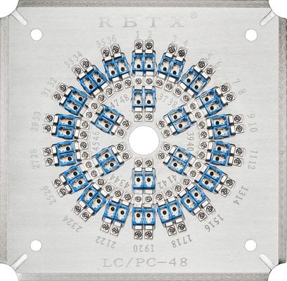 LCPC48DU Fiber Polishing Fixture Holder 48 Ports LC/PC Fiber Optic Patch Cord Connectors