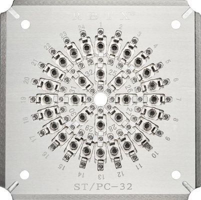STPC32 Polishing Holder 32 Ports ST/PC Fiber Optic Patch Cord Connectors Tip Grinding
