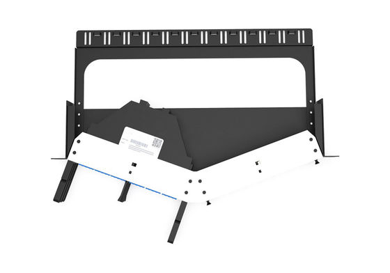 Rongbang RBTX-PP04 1U High Density Frame Hybrid Fiber & Copper Angled Modular Panel for Data Center Enterprise Network