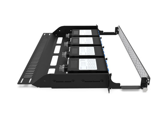 Rongbang RBTX-MP4PP04 1U 19" 4 Slots HD Modular Fixed Frame 96 LC Interface for Data Center Enterprise Network